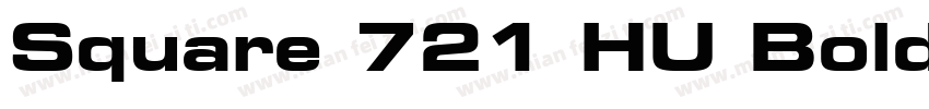 Square 721 HU Bold字体转换